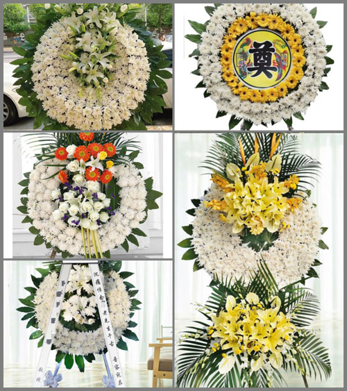 山东泰安岱岳区下港镇花圈速递